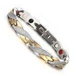 Twisted Magnetic Therapy Bracelet Trendy Energy Magnets Jewelry-Braceletes-Arimonz-Gold silver-Arimonz