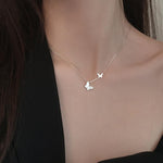 Two Butterfly Necklace-Necklaces-Arimonz-Arimonz