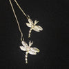 Two Dragonfly Pendant Necklace For Women Snake Chain Necklace Jewelry-Necklaces-Arimonz-Arimonz