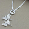 Two Dragonfly Pendant Necklace For Women Snake Chain Necklace Jewelry-Necklaces-Arimonz-Arimonz