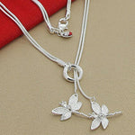 Two Dragonfly Pendant Necklace For Women Snake Chain Necklace Jewelry-Necklaces-Arimonz-Arimonz