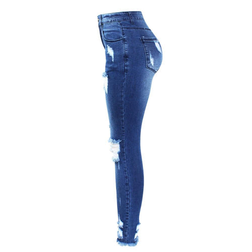 Ultra Stretchy Tassel Ripped Jeans Woman Denim Pants Trouser For Women-Skinny Jeans-Arimonz-Arimonz