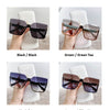 Unique Women's Square Rimless Sunglasses Oversized Shades for Women-Sunglasses-Arimonz-Arimonz