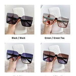 Unique Women's Square Rimless Sunglasses Oversized Shades for Women-Sunglasses-Arimonz-Arimonz