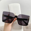 Unique Women's Square Rimless Sunglasses Oversized Shades for Women-Sunglasses-Arimonz-Arimonz