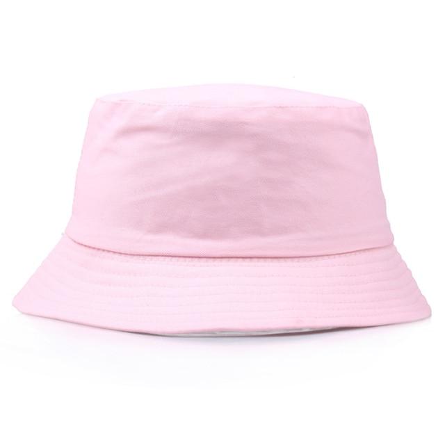 Unisex Embroidery Foldable Bucket Hat Summer Hat Streetwear Bucket Cap-Bucket Hats-Arimonz-pink-Arimonz
