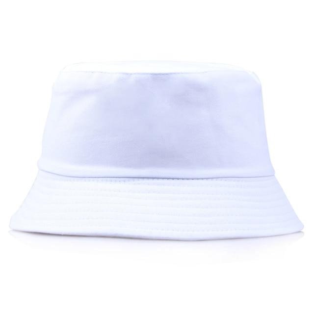 Unisex Embroidery Foldable Bucket Hat Summer Hat Streetwear Bucket Cap-Bucket Hats-Arimonz-white-Arimonz