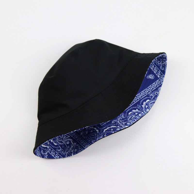 Unisex Pattern Cotton Bucket Hat Double-Sided Sun Cap Summer Sun Hats-Bucket Hats-Arimonz-Arimonz