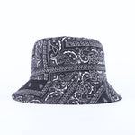 Unisex Pattern Cotton Bucket Hat Double-Sided Sun Cap Summer Sun Hats-Bucket Hats-Arimonz-C1 black-Arimonz