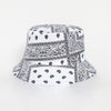 Unisex Pattern Cotton Bucket Hat Double-Sided Sun Cap Summer Sun Hats-Bucket Hats-Arimonz-C10 white-Arimonz