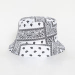 Unisex Pattern Cotton Bucket Hat Double-Sided Sun Cap Summer Sun Hats-Bucket Hats-Arimonz-C10 white-Arimonz