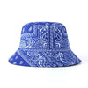 Unisex Pattern Cotton Bucket Hat Double-Sided Sun Cap Summer Sun Hats-Bucket Hats-Arimonz-C2 blue-Arimonz