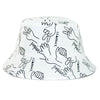 Unisex Pattern Cotton Bucket Hat Double-Sided Sun Cap Summer Sun Hats-Bucket Hats-Arimonz-C6 white-Arimonz