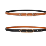 Double-sided Use Of Women's Leather Belt Decorated Fashion Jeans Belt