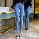 High Waist Jeans Women Skinny Jeans Woman Pencil Pants Elastic Pants
