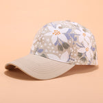 Baseball Cap Women Flower Embroidery Sun Hats Adjustable Snapback