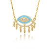 Evil Eye Pendants Necklaces for Women Stainless Steel Choker Necklace