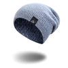 Wool Women's Hat Knitting Versatile Simple Solid Winter Hat