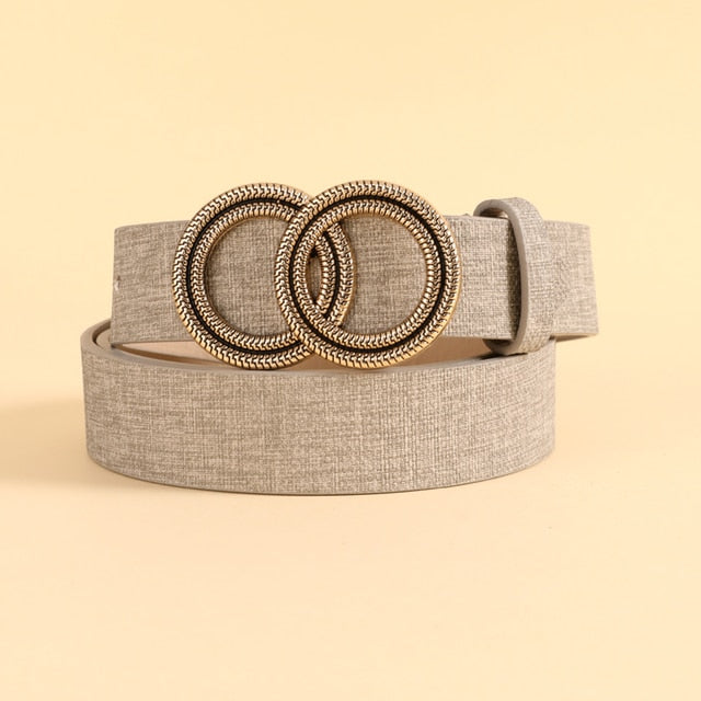 Women Belt For Trouser Dress Ladies PU Leather Waist Straps