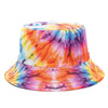 Bucket Hats Reversible Flower Geometric Printing Women Outdoor Hat