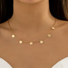 Trendy Gold Color Petals Shape Neck Chain Choker Necklace for Women