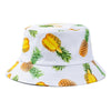 Double-sided Wear Fruit Printing Women Cap Outdoor Sun Hat Bucket Hat