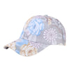 3D Flower Printed Baseball Caps Women Tie-Dyed Adjustable Casual Hat