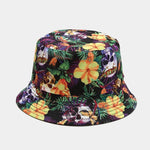 Vintage Bucket Hat Women Summer Sun Hats Reversible Fisherman Hat