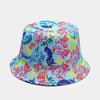 Vintage Bucket Hat Women Summer Sun Hats Reversible Fisherman Hat