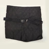 Women Warm Lining Bandage High Waist Vintage Black with Belt Shorts