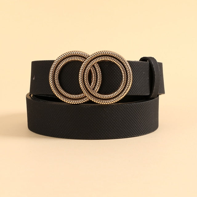 Women Belt For Trouser Dress Ladies PU Leather Waist Straps