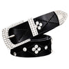 Fashion Belts For Women Genuine Leather Belts Rhinestone Waist Belts