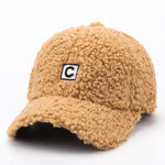 Baseball Cap For Women C Letter Hip Hop Caps Winter Velvet Ladies Hat