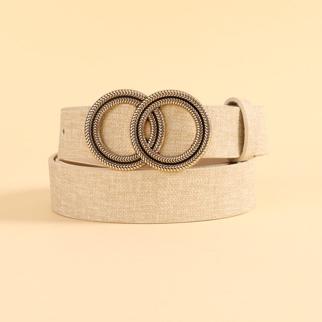 Women Belt For Trouser Dress Ladies PU Leather Waist Straps