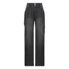 Y2k Jeans Wide Leg Pocket Patchwork Baggy Cargo Pants Oversize Denim
