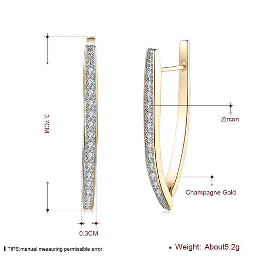 V Shape Earrings-Earrings-Arimonz-Arimonz