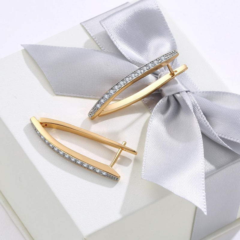 V Shape Earrings-Earrings-Arimonz-Arimonz