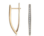 V Shape Earrings-Earrings-Arimonz-A-Gold-Arimonz