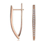 V Shape Earrings-Earrings-Arimonz-A-Rose Gold-Arimonz