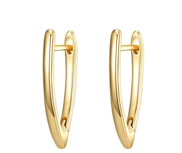 V Shape Earrings-Earrings-Arimonz-B-Gold-Arimonz