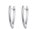 V Shape Earrings-Earrings-Arimonz-B-Silver-Arimonz