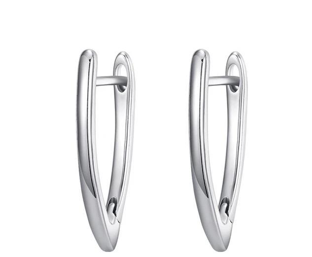 V Shape Earrings-Earrings-Arimonz-B-Silver-Arimonz