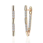 V Shape Earrings-Earrings-Arimonz-C-Rose Gold-Arimonz