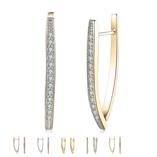 V Shape Earrings-Earrings-Arimonz-Arimonz