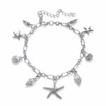 Vintage Anklets for Women Starfish Shell Pendant Anklet Summer Beach Foot Ankle Bohemian Anklet-Anklets-Arimonz-Starfish Anklet-Arimonz