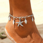 Vintage Anklets for Women Starfish Shell Pendant Anklet Summer Beach Foot Ankle Bohemian Anklet-Anklets-Arimonz-Arimonz