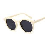 Vintage Black Cat Eye Sunglasses Woman Round Sunglasses-Sunglasses-Arimonz-Arimonz
