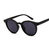 Vintage Black Cat Eye Sunglasses Woman Round Sunglasses-Sunglasses-Arimonz-Arimonz