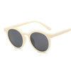 Vintage Black Cat Eye Sunglasses Woman Round Sunglasses-Sunglasses-Arimonz-BeigeGray-Arimonz