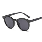 Vintage Black Cat Eye Sunglasses Woman Round Sunglasses-Sunglasses-Arimonz-BlackGray-Arimonz